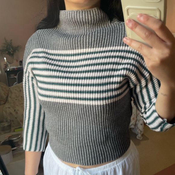 Retro mockneck sweater - Picture 2 of 5